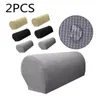 Stoelhoezen 1 paar Sofa voor Woonkamer Verwijderbare Arm Stretch Couch Protector Armchair Armsteun Solid Cover