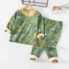 Pijamas para niños Conjunto de ropa interior térmica para niños Bebé Niño Niña Terciopelo engrosado Ropa de otoño Pantalones Niños Niñas Pijamas Niños 211109