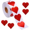 Czerwone Serce Etykiety Kształt Naklejki Walentynki Papierowe Opakowanie Naklejki Candy Drasee Torba Prezent Pudełko Packing Torba Ślub RRB13352