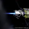 Yeni Taşınabilir Püskürtme Tabancası Jet Çakmak Torch Turbo Çakmak Anahtarlık Memeleri Rüzgar Geçirmez Puro Boru Bütan Gaz Çakmak Açık 1300 C