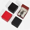 PU Läder Watch Box Smycken Armbandsur Display Väska Portable Organizer med Pillow Present Packaging