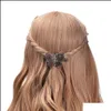 Pinces à cheveux Barrettes Bijoux S874 Mode Femmes Vintage Papillon Barrette Steampunk Gear Alliage Épingle À Cheveux Clip Pin Lady Drop Delivery 2021