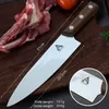 Top Quality FULL TANG 8-inch Chef Knife Multipurpose Chinese Kitchen Knives 5Cr13Mov stainless steel Blade Vegetable and fruit knifes With Retail Box Package