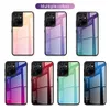 Colorful tempered glass phone Cases gradient ramp for iPhone 6 7 8 X 11 12 pro Max S9 S10 S21 Ultra case7376455