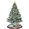 20x30см Рождественское хрустальное дерево Санта -Клаус Снеговик вращение скульптурная паста наклейка на стикер зимнее годовая вечеринка на дому 211026470965