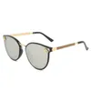 Groothandel vintage ronde vrouwen mode zonnebril UV400 8 kleuren kleine bijen bril eyewear 204