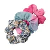 3 Stück gefärbte Scrunchie-Packung, Zubehör für Damen und Mädchen, Stirnbänder, elastisches Gummiband, Haarseil, Ring, Pferdeschwanz-Haltung