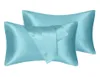 Bedsure Satin Pillow Case for hair and skin 2 Pack standard size with envelope closure