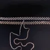 Chains Fashion Women's Shining Rhinestone Crystal Necklace Luxury Jewelry Party Nightclub Dance Charm Waist Chain Gift