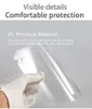 Sicherheit Transparent Klar ECO PET Transparent mit Glasrahmen Kunststoff Wiederverwendbare schützende Anti-Spritz- und Nebel-Gesichtsschutzmaske DAF199