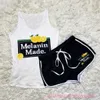Summer Women Tracksuits 2 Piece Set Shorts Yoga Pants Letter Printed Outfits Casual Tops Suit Plus Size Clothing
