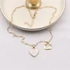 Mixed Luxury Designer Double Letter Pendant Necklaces 18K Gold Plated Crysatl Pearl Rhinestone Sweater Necklace for Women Wedding 271Q