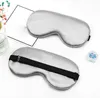 Sömmaskar Dubbelsidig imitation Silk Justering Blindfold Mjuk skuggning Sleeping Travel Eye Mask DB554