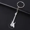 Mode classique guitare porte-clés voiture porte-clés porte-clés Instruments de musique pendentif accessoires pour homme femmes cadeau en gros