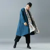 Men's Trench Coats 2021 Mountain Collar Large Cloak Casual Linen Loose Coat Chinese Style Wear Long Windbreaker D782