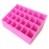 Storage Boxes & Bins Lipstick Holder Makeup Organizer Cosmetic Box Containers Lip Gloss Display Rack Transparent Plastic #763