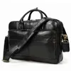 Men Briefcase Genuine Leather Laptop Bag 15 6 PC Doctor Lawyer Computer Bag Cowhide Male Cow Mens Bags288G