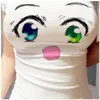 Sommer Mode Shirt Nette Augen T-shirt Frauen Tops Weiß Tees Kawaii Druck Mädchen Kurzarm Kleidung X0527