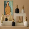 Creative Resin Crafts Desktop Ornaments Pineapple Fruit Figurines Nordic Home Decoration Room Table Modern Decorative Figurines 210727