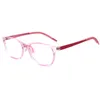 Lunettes lunettes mignon Flexible rose clair bleu noir cristal plastique titane mode garçon fille monture optique lunettes G129 monture de lunettes de soleil