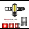 LED-waarschuwing achterlicht achterste USB oplaadbare rode witte blauwe fietsverlichting fietsen accessoires lamp voor fiets fietsen whjjw e5csq