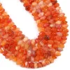 6x11mm Natursten Fasetted Röd Persiska Oregelbundna Jades Loose Spacer Pärlor för smycken Göra DIY Tillbehör 7.5 / 15 i