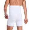 Herren-Körperformer, Herren-Bauchkontrolle, Shapewear-Shorts, hohe Taille, schlankmachende Anti-Curling-Unterwäsche, Former, nahtloser Trimm-Boxershorts