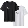 Designer d'été Hommes T-shirts Hommes Femmes Lettre Logo Tees Noir Blanc Casual Lâche Mince Mode Rue Vêtements Conception T-shirts Top Qualité Taille M-4XL