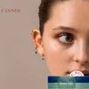 CANNER Boucles d'oreilles ovales en zircon micro-serti 100% en argent sterling 925 Boucles d'oreilles en zircon pour femmes Bijoux en or Aretes De Mujer Prix d'usine conception experte Qualité Dernière