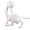 Lampy stołowe Nordic Designer Lizard Lampa nocna nowoczesna urocza żywica LED Animal Chameleon Łóżko salon dom Deco Light FoxTureTabl224M