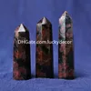 7-8.5cm Astrophyllite Garnet Rock Minerals Metafysisk Obelisk Inredning Polerad Faceted Natural Quartz Crystal Gemstone Chakra Healing Stone Reiki Wand Tower Point