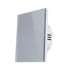 스위치 벽 터치 라이트 220V EU / 영국 표준 없음 중성선 강화 유리 패널 1 / 2 / 3Gang 홈 센서 인터럽터