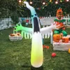 Fantasia dobrável Decoração de Dia das Bruxas Brilhando Pequena Abóbora Fantasma Com Luz Branca Fantasmas Árvore Inflável Decorações de Jardim Inflatables