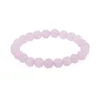 8mm Natural Crystal Stone Strands Beaded Charm Armbanden Dames Meisje Elastische Yoga Sieraden Mode-accessoires