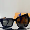 Мужские или женские искаженные солнцезащитные очки Z1446W Men Square Frame Super Fashion Classic Glasses Открытый уличный стрельба Trend Trend Catwalk Style Z1445E Дизайнер высочайшего качества