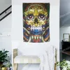 Skull Tattoo Flag Banner famosa arte pittura decorazione della casa bandiere appese 4 gromments negli angoli 3 * 5FT 96 * 144 cm decorazione della parete ispiratrice