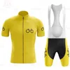 Triathlon Team Sommar Spanien Mäns Cykling Kläder MTB Cykel Bib Shorts Bike Jersey Set Ropa Ciclismo