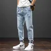 Primavera Estate Jeans larghi alla caviglia Uomo Streetwear Jogger Denim Harem Pants Plus Size 6XL 7XL 8XL 210723