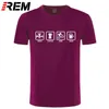 REM Märke Kläder Vakna Kaffe Rider Öl Cykel Rolig T Shirt Tshirt Män Bomull Kortärmad T-shirt Top Camiseta 210706