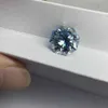 Lab synthétique Moissanite octogone forme 12x12mm 6 carats diamant nouvelles pierres précieuses de couleur bleue pour la fabrication de bagues H1015