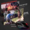 Pictek PC257 Gaming 12000DPI Эргономичная компьютерная мышь с боковыми кнопками RGB Backlit Wired Wired Mice PC Gamer ноутбук Windows