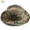 Camouflage Bucket Hat Sunhat Mössor Fällbara Round Edge Outdoor Caps Mountain Climbing Jakt och Fiske Solskydd Andningsbar Rese Camping