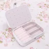 Fashion Travel Jewelry Organizer Box Storage Case Girl Portable PU Leather Earring Ring Necklace Jewellery Boxes 16*11*5cm