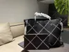 2022高品質デザイナーバッグ高級クラスリングスリンガーブラウン黒と白の大きなショッピングハンドバッグトートパッケージショルダーバッグ97