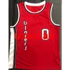 7 styles pour hommes 0 # Lillard 18 maillots de basket-ball rouges rétro S, M, L, XL, XXL