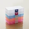 Wholesale Colorful 10Compartments Jewelry Beads Container Storage boxes 10 Grids Plastic Box Holder SN5362