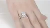 Алмазное кольцо 925 Стерлинговое серебро Bijou Обручальное кольца для женщин Bridal Heart Ювелирные изделия