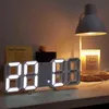 ANPRO 3D Duża LED Cyfrowy Zegar ścienny Data Czas Celsius Nightlight Display Desktop Alarm z salonu 220115