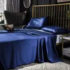 Egipcjanina Bawełna Luksus 600TC Blue Color Łóżeczka Prześcieradła Przelotu Arkusz Płaski Arkusze Pościel Home Textile #s 210626
