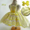 Spanish Baby Dress Girls Lolita Princess Vestidos Children Birthday Eid Easter Party Ball Gown Kids Lace Spain Boutique Dreeses Q0716